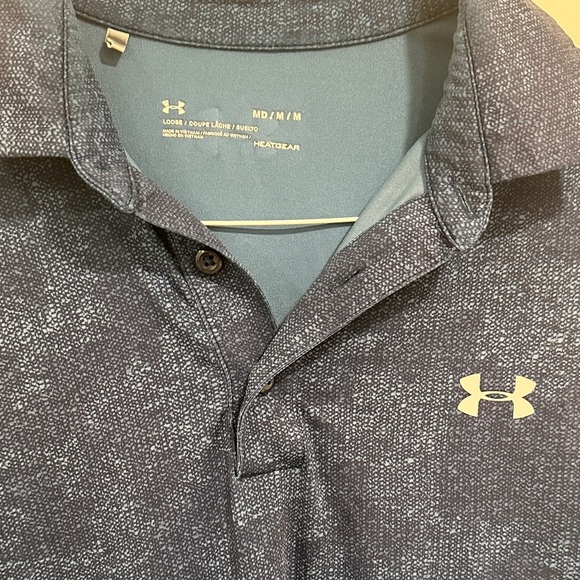 Under Armour Men's Dark Blue Polo Shirt - Picture 2 of 4